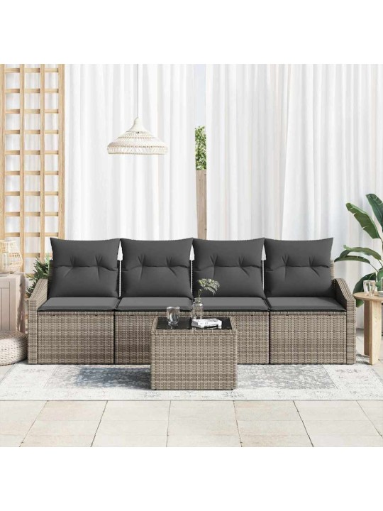 Aia diivanikomplekt padjaga padjaga 5 tk hall 55 x 55 x 37 cm
