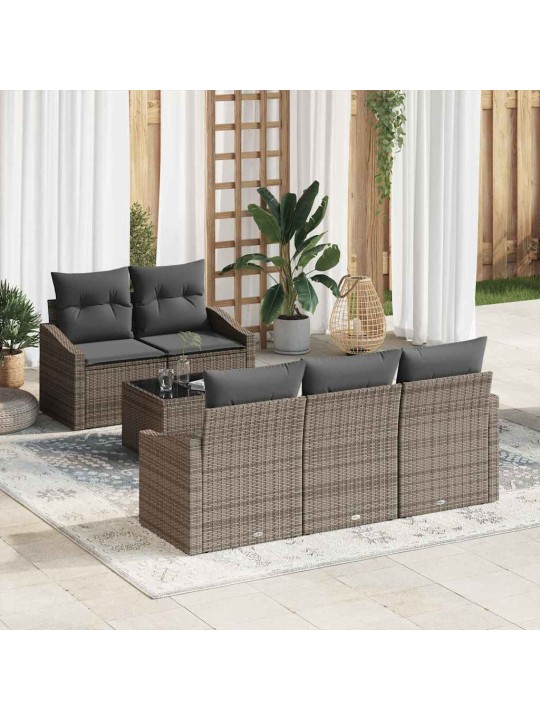 Aia diivanikomplekt padjaga padjaga 6 tk hall 55 x 55 x 37 cm