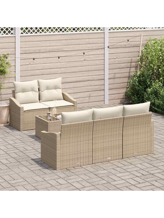 Aia diivanikomplekt padjaga 6 tk beez ja koor 55 x 55 x 37 cm