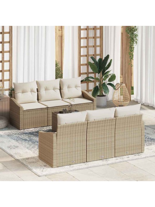 Aia diivanikomplekt padjaga 7 tk beez ja koor 55 x 55 x 37 cm