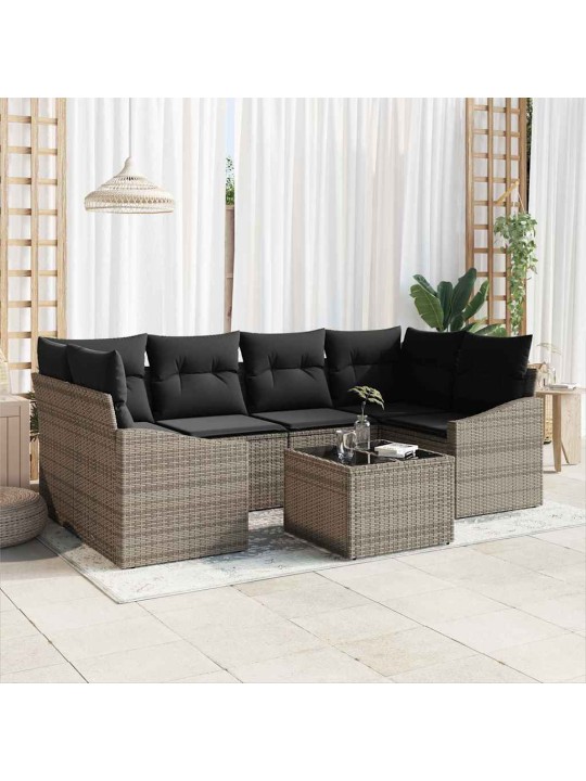 Aia diivanikomplekt padjaga padjaga 7 tk hall 55 x 55 x 37 cm