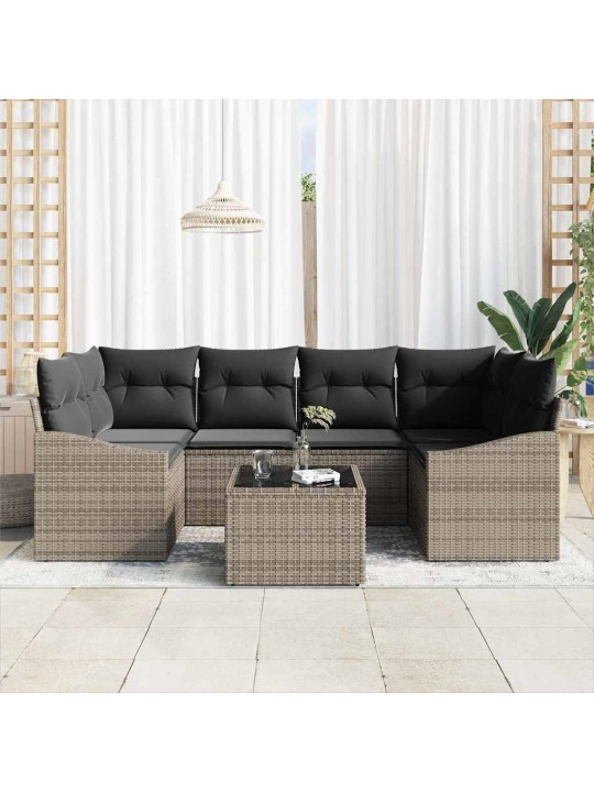 Aia diivanikomplekt padjaga padjaga 7 tk hall 55 x 55 x 37 cm