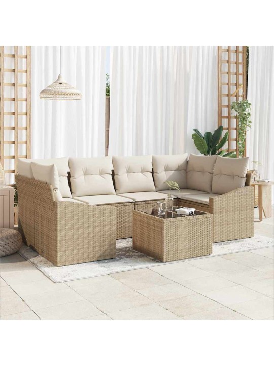Aia diivanikomplekt padjaga 7 tk beez ja koor 55 x 55 x 37 cm