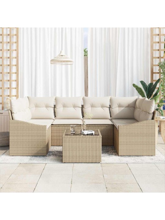 Aia diivanikomplekt padjaga 7 tk beez ja koor 55 x 55 x 37 cm