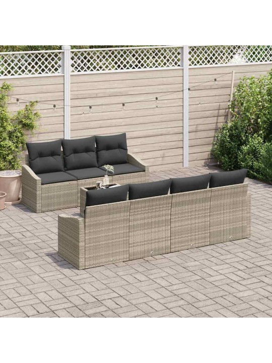 Aia diivanikomplekt padjaga 8 tk helehall 55 x 55 x 37 cm