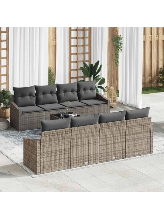 Aia diivanikomplekt padjaga padjaga 9 tk hall 55 x 55 x 37 cm