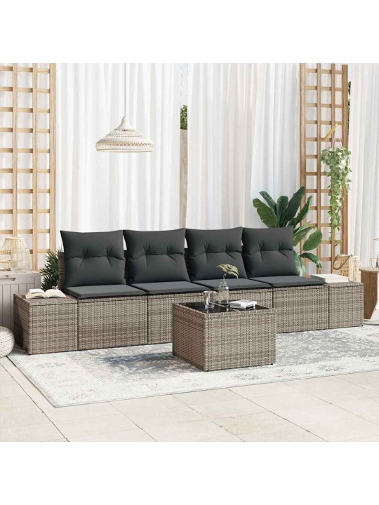 Aia diivanikomplekt padjaga padjaga 5 tk hall 55 x 55 x 37 cm