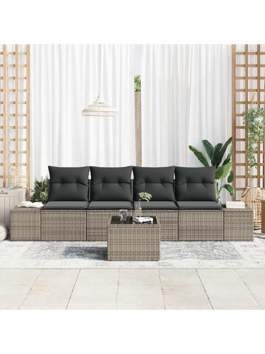 Aia diivanikomplekt padjaga padjaga 5 tk hall 55 x 55 x 37 cm