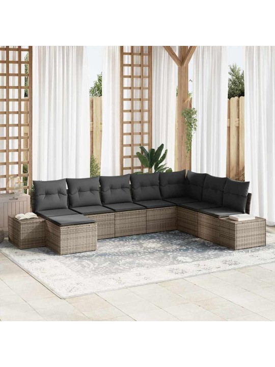 Aia diivanikomplekt padjaga 8 tk 319 x 209 x 85 cm polürooster
