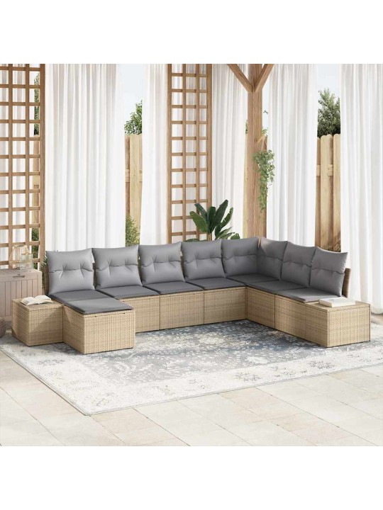 Aia diivanikomplekt padjaga 8 tk 319 x 209 x 85 cm polürooster