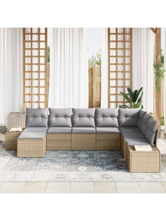 Aia diivanikomplekt padjaga 8 tk 319 x 209 x 85 cm polürooster