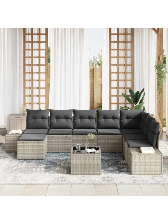 Aia diivanikomplekt padjaga 9 tk 319 x 209 x 85 cm polürooster