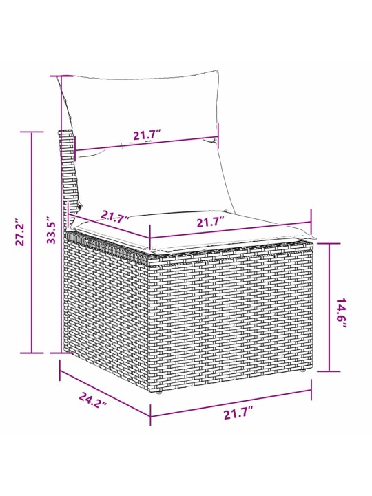 Padjaga reguleeritav 4 tk must 239 x 117 x 37 cm