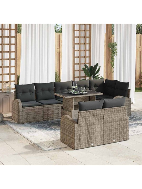 Aia diivanikomplekt padjaga 9 tk hall 100 x 55 x 73 cm