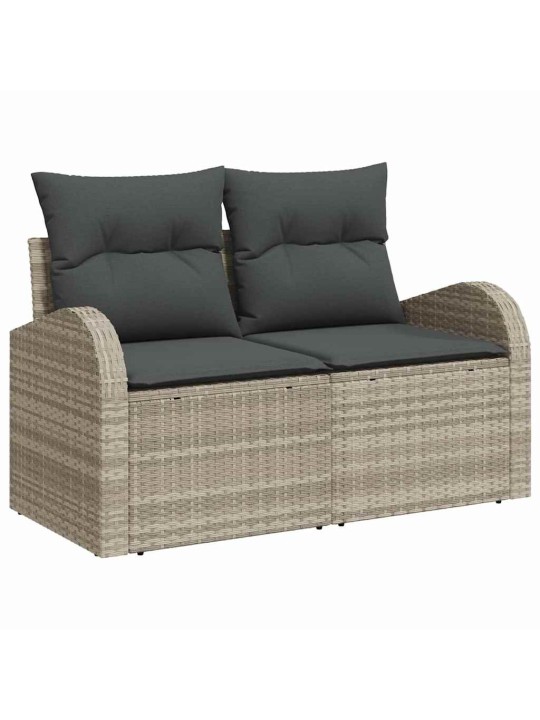 Aia diivanikomplekt padjaga 9 tk helehall 100 x 55 x 73 cm