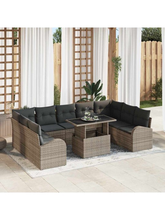 Aia diivanikomplekt padjaga 10 tk hall 100 x 55 x 73 cm