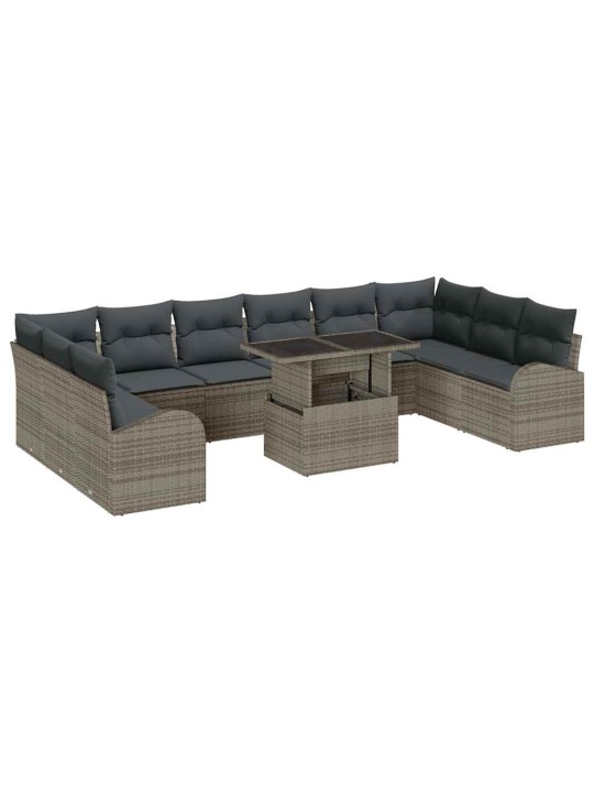 Aia diivanikomplekt padjaga 11 tk hall 100 x 55 x 73 cm