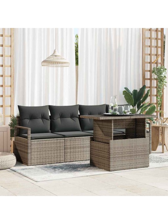Aia diivanikomplekt padjaga 5 tk hall 100 x 55 x 73 cm