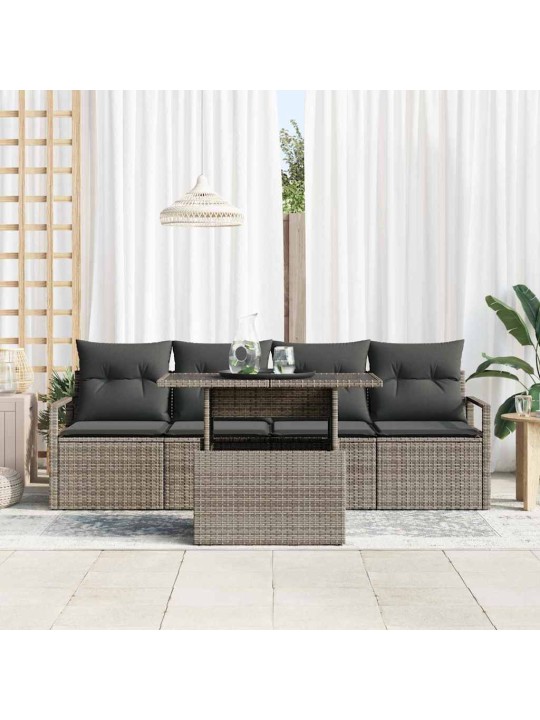 Aia diivanikomplekt padjaga 5 tk hall 100 x 55 x 73 cm