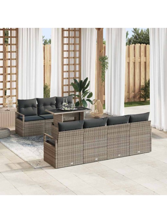 Aia diivanikomplekt padjaga 8 tk hall 100 x 55 x 73 cm