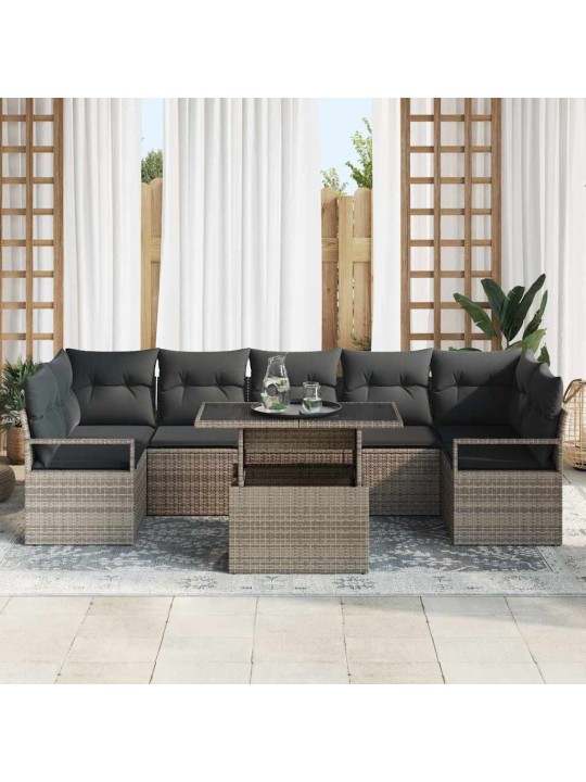 Aia diivanikomplekt padjaga 8 tk hall 100 x 55 x 73 cm