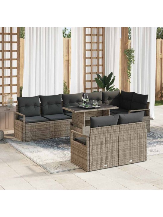 Aia diivanikomplekt padjaga 9 tk hall 100 x 55 x 73 cm