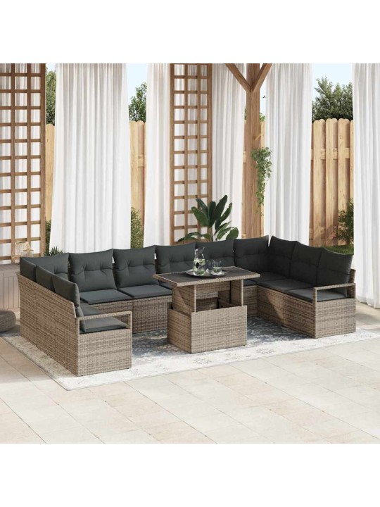 Aia diivanikomplekt padjaga 11 tk hall 100 x 55 x 73 cm