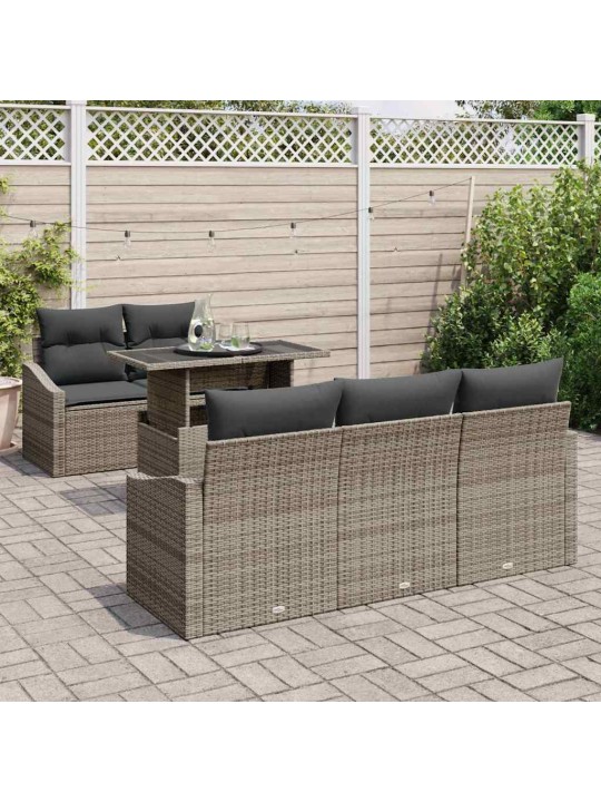 Aia diivanikomplekt padjaga 6 tk hall 100 x 55 x 73 cm