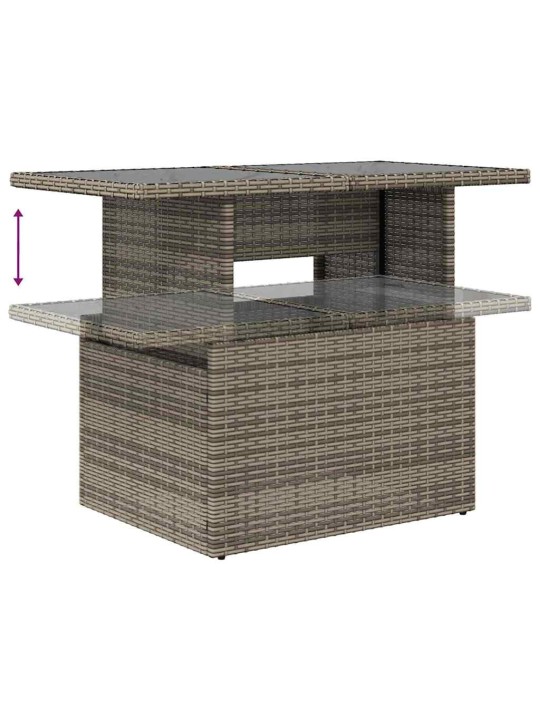 Aia diivanikomplekt padjaga 7 tk hall 100 x 55 x 73 cm