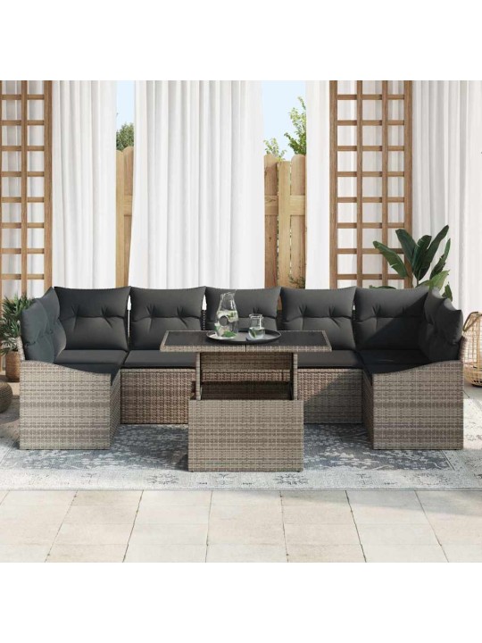 Aia diivanikomplekt padjaga 8 tk hall 100 x 55 x 73 cm