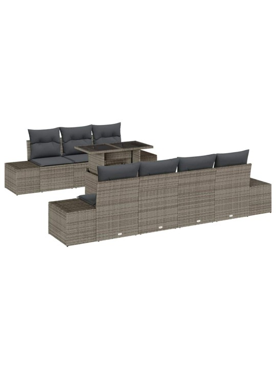 Aia diivanikomplekt padjaga 8 tk hall 100 x 55 x 73 cm