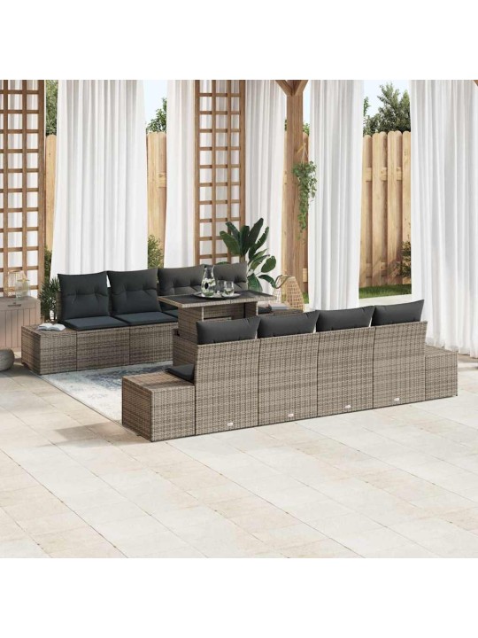 Aia diivanikomplekt padjaga 7 tk hall 100 x 55 x 73 cm