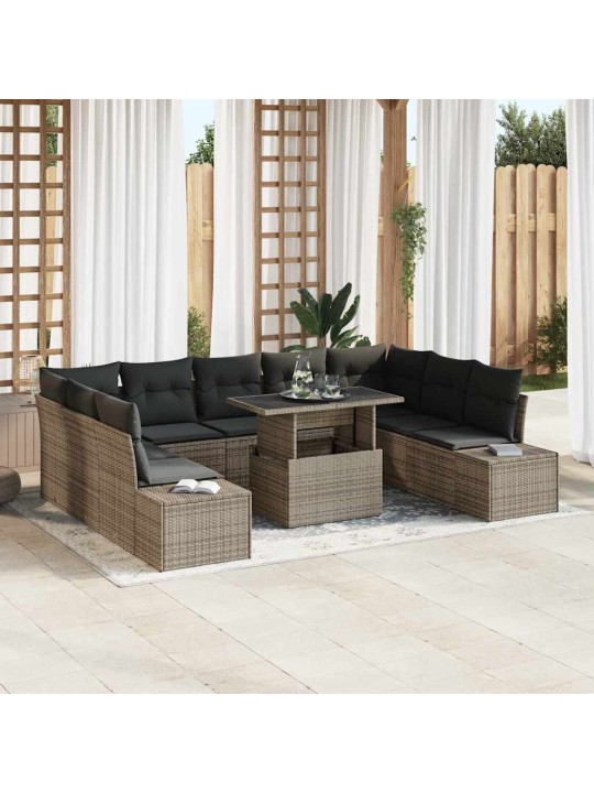 Aia diivanikomplekt padjaga 10 tk hall 100 x 55 x 73 cm