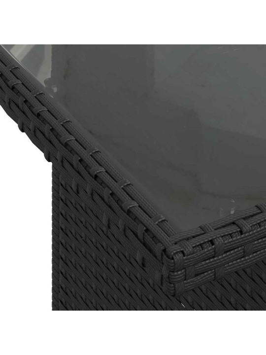 Aia diivanikomplekt 11 tk must ja kreemjas 100 x 55 x 73 cm