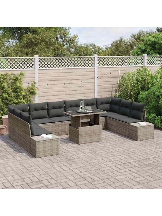 Aia diivanikomplekt padjaga 11 tk hall 100 x 55 x 73 cm