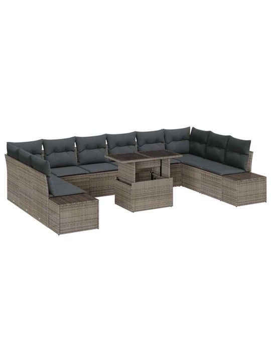 Aia diivanikomplekt padjaga 11 tk hall 100 x 55 x 73 cm