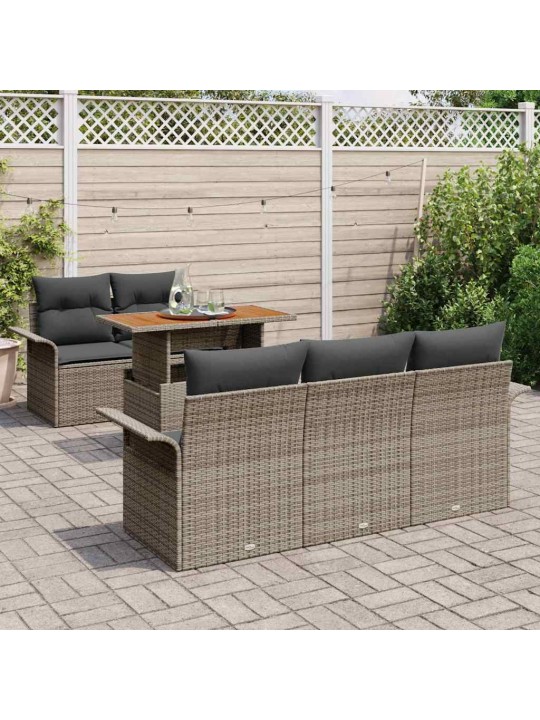 Aia diivanikomplekt padjaga 6 tk hall 100 x 55 x 73 cm