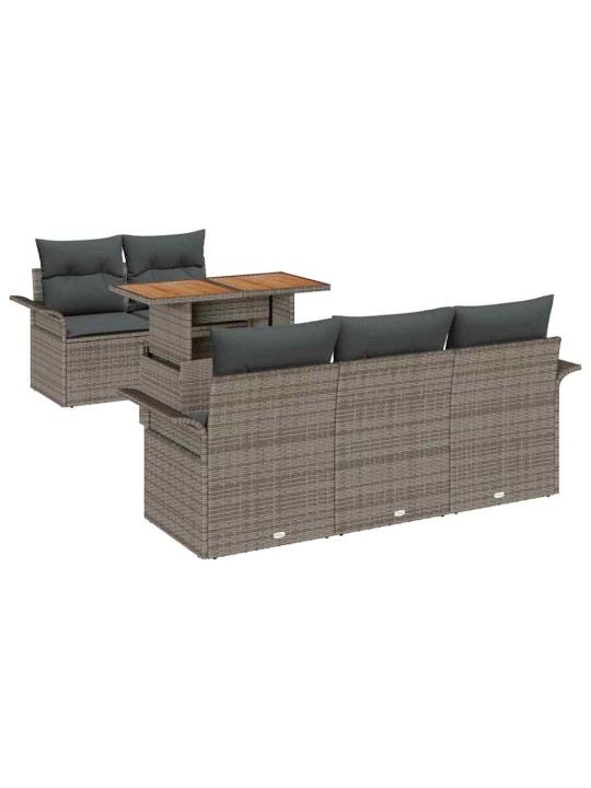 Aia diivanikomplekt padjaga 6 tk hall 100 x 55 x 73 cm