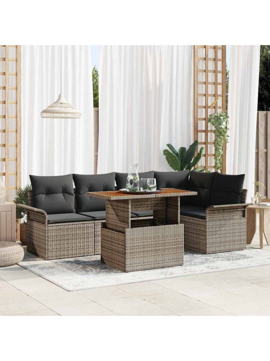 Aia diivanikomplekt padjaga 6 tk hall 100 x 55 x 73 cm