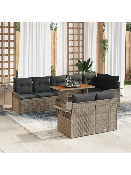 Aia diivanikomplekt padjaga 9 tk hall 100 x 55 x 73 cm