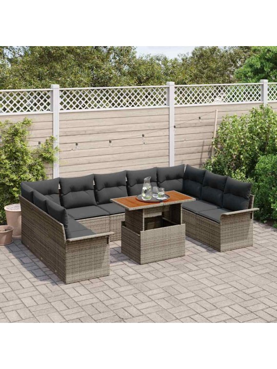 Aia diivanikomplekt padjaga 10 tk hall 100 x 55 x 73 cm