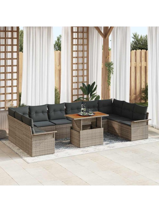 Aia diivanikomplekt padjaga 11 tk hall 100 x 55 x 73 cm