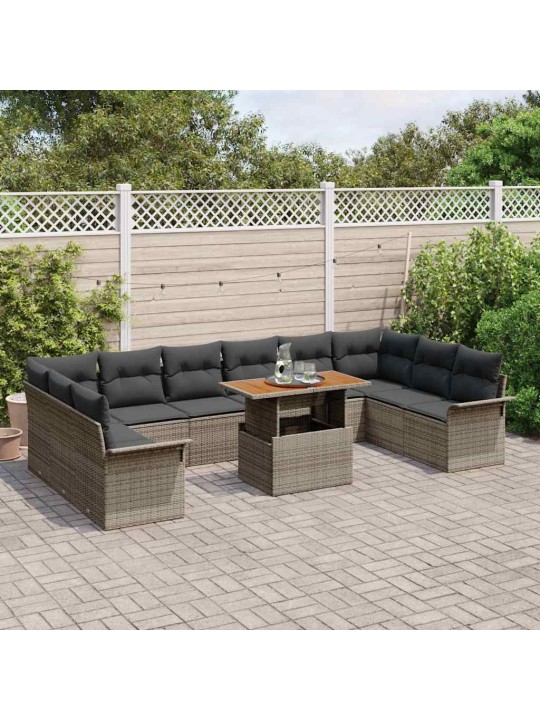 Aia diivanikomplekt padjaga 11 tk hall 100 x 55 x 73 cm