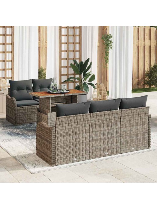 Aia diivanikomplekt padjaga 6 tk hall 100 x 55 x 73 cm