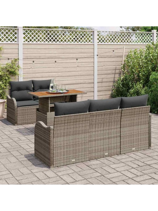 Aia diivanikomplekt padjaga 6 tk hall 100 x 55 x 73 cm