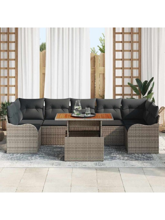 Aia diivanikomplekt padjaga 8 tk hall 100 x 55 x 73 cm