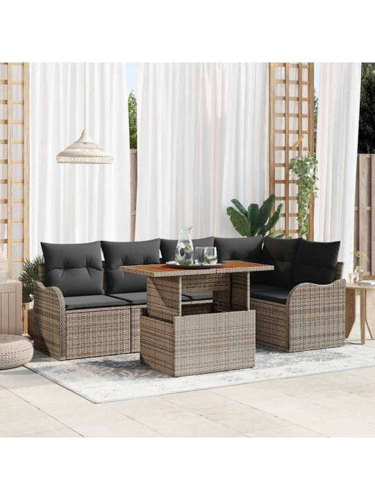 Aia diivanikomplekt padjaga 6 tk hall 100 x 55 x 73 cm
