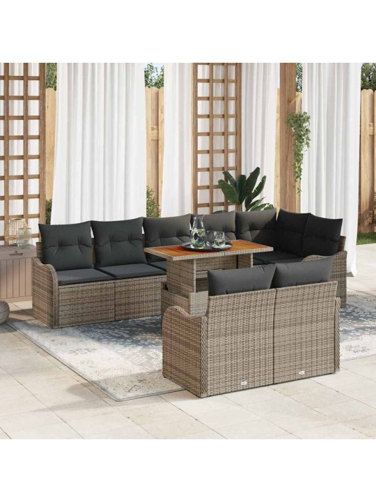 Aia diivanikomplekt padjaga 9 tk hall 100 x 55 x 73 cm