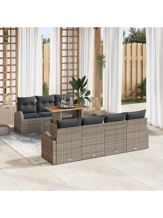 Aia diivanikomplekt padjaga 8 tk hall 100 x 55 x 73 cm