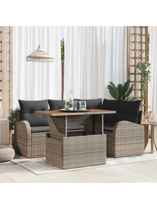 Aia diivanikomplekt padjaga 5 tk hall 100 x 55 x 73 cm